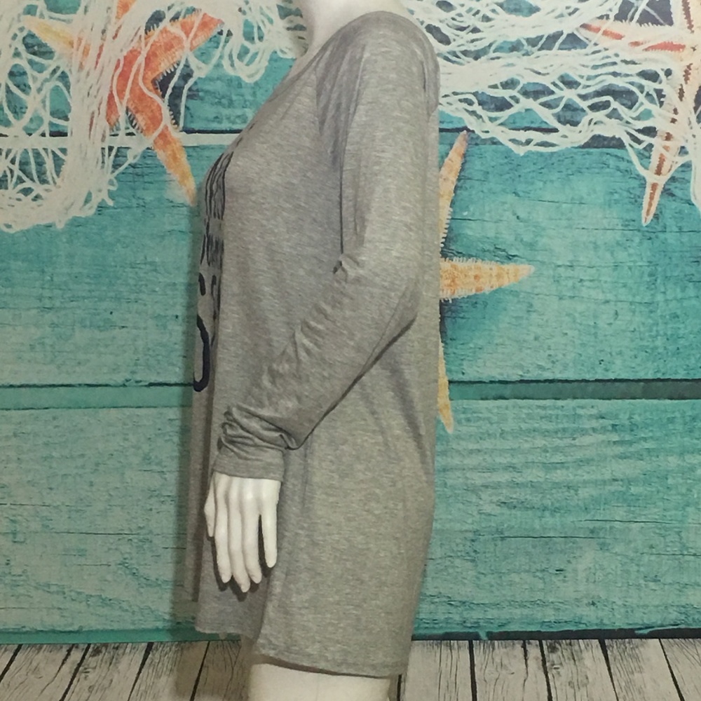 Women's Nautical Long Sleeve Graphic Top Tee - Picture 6 of 8